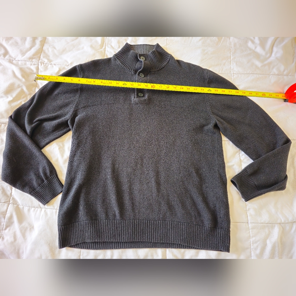 SunRiver Men's Black half turtle neck Sweater 🖤 (Large) 🖤 - Picture 12 of 16